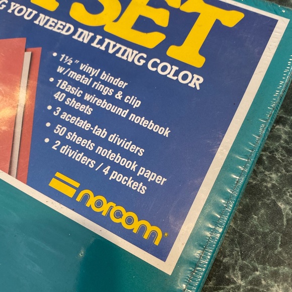 Vintage Norcom Green JAM SET Binder Bundle NEW..!! - Picture 2 of 5